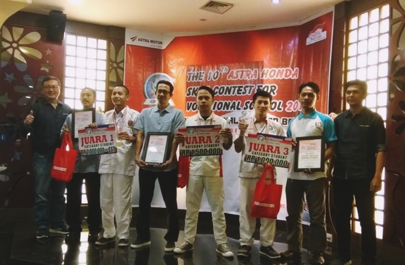 Astra Motor Pontianak Gelar Kompetisi Siswa Dan Guru SMK Binaan Astra Honda yg ke-10